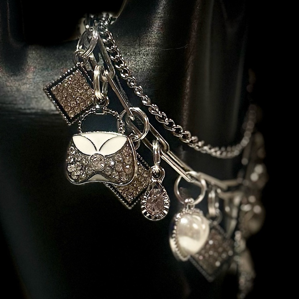 Elegant Silver Charm Bracelet - Picture 3 of 6